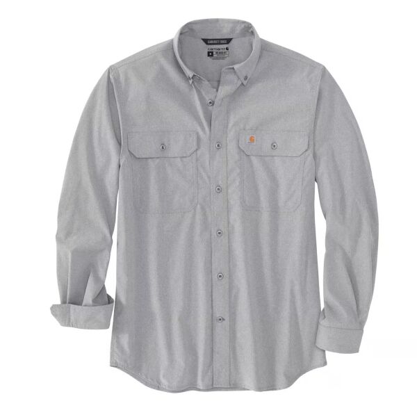 Force Relaxed Fit Lightweight Long-Sleeve Button Down Shirt Thumbnail